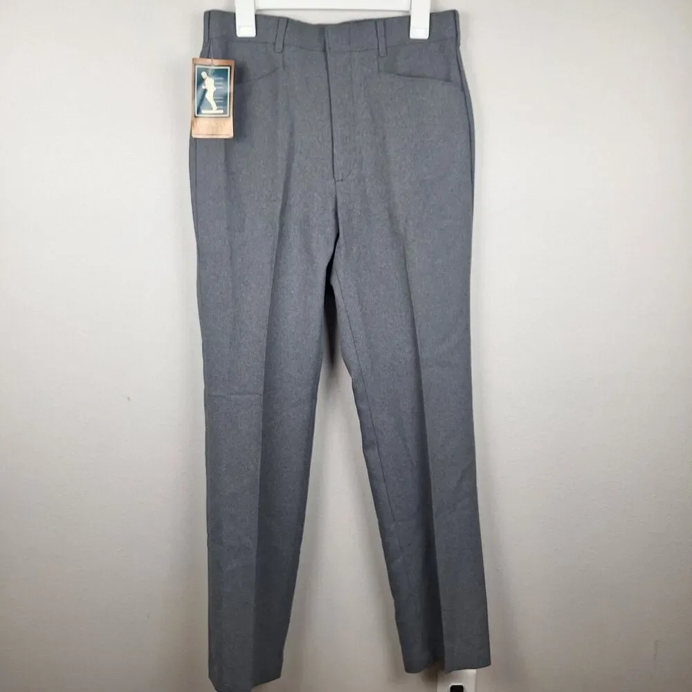 Vtg 1985 Levis Action Slacks Pants Mens 33x34 Gray NWT Deadstock Model 47633